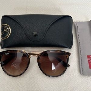 Ray-Ban RB4285 Tortoise Light Havana Brown Sunglasses with Black Case